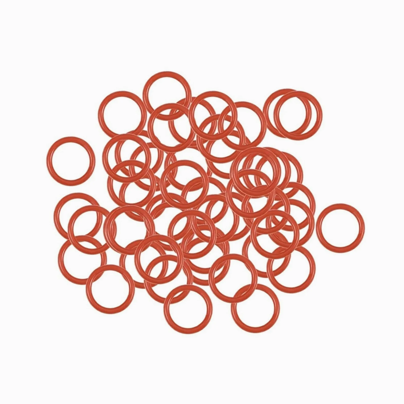 Accesorios de hardware 50 piezas de juntas tóricas de caucho de silicona Junta tórica de silicona Juntas tóricas de sellado Junta tórica de arandela Máquina de anillo Kit de junta resistente al aceite
