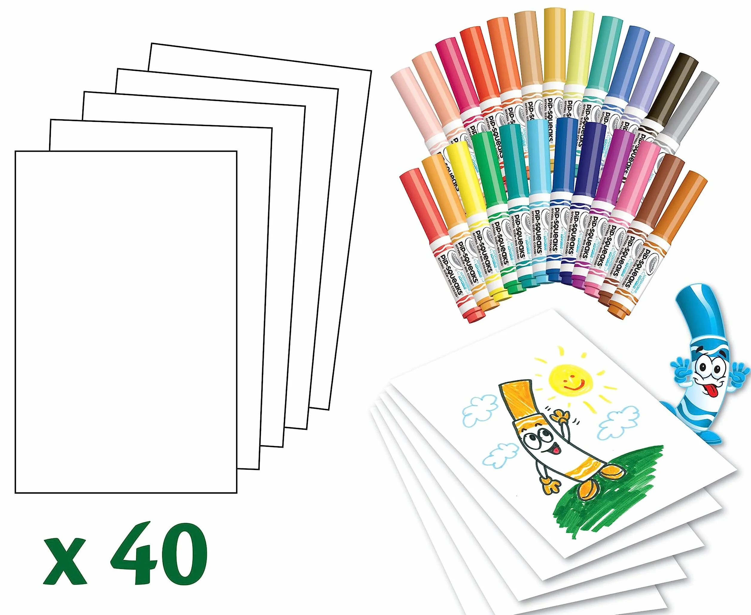 CRAYOLA Maletín Creativo Infantil 65 Piezas 25 Rotuladores Lavables 40 Hojas A Partir de 3 Años