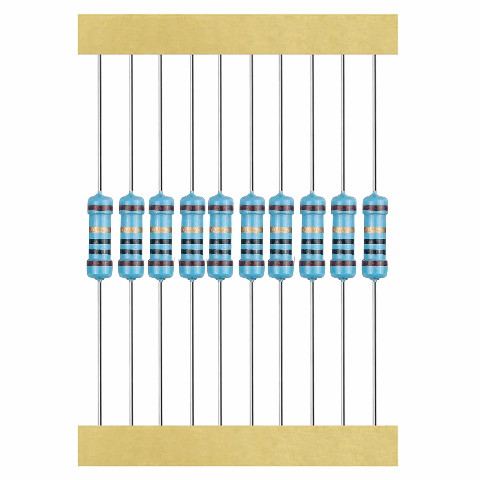 Kit Resistencias Electronicas 1/4W Metálico Film 0 Ohm-10M Ohm 1% 40 Valores