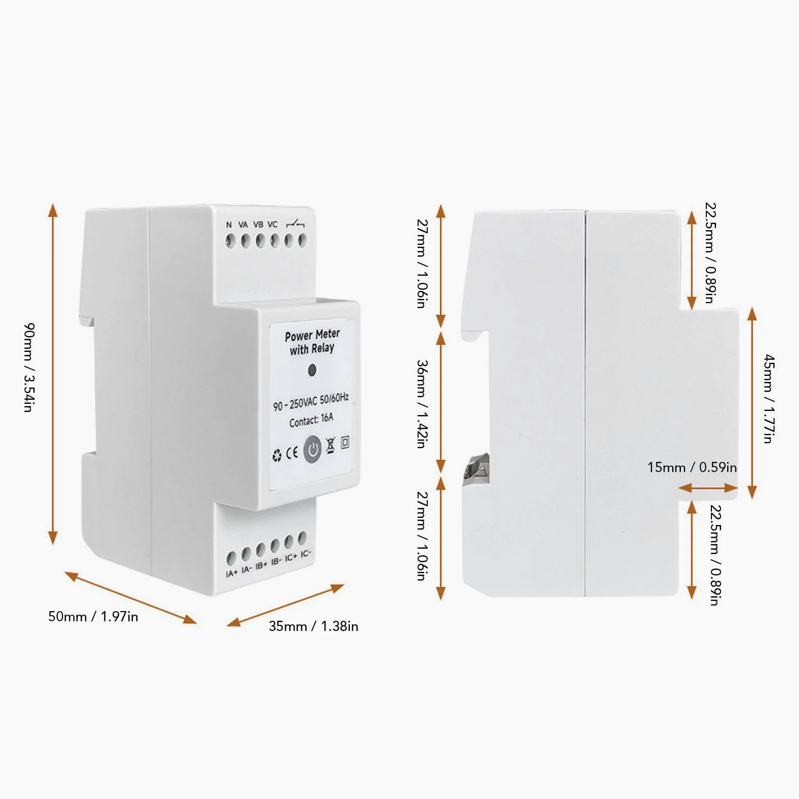 Medidor De EnergíA Inteligente Con Interruptor Con Pinza De 3 200 A, Control Mediante AplicacióN MóVil, Medidor De EnergíA TrifáSico De 4 Cables Para Solar Fotovoltaico