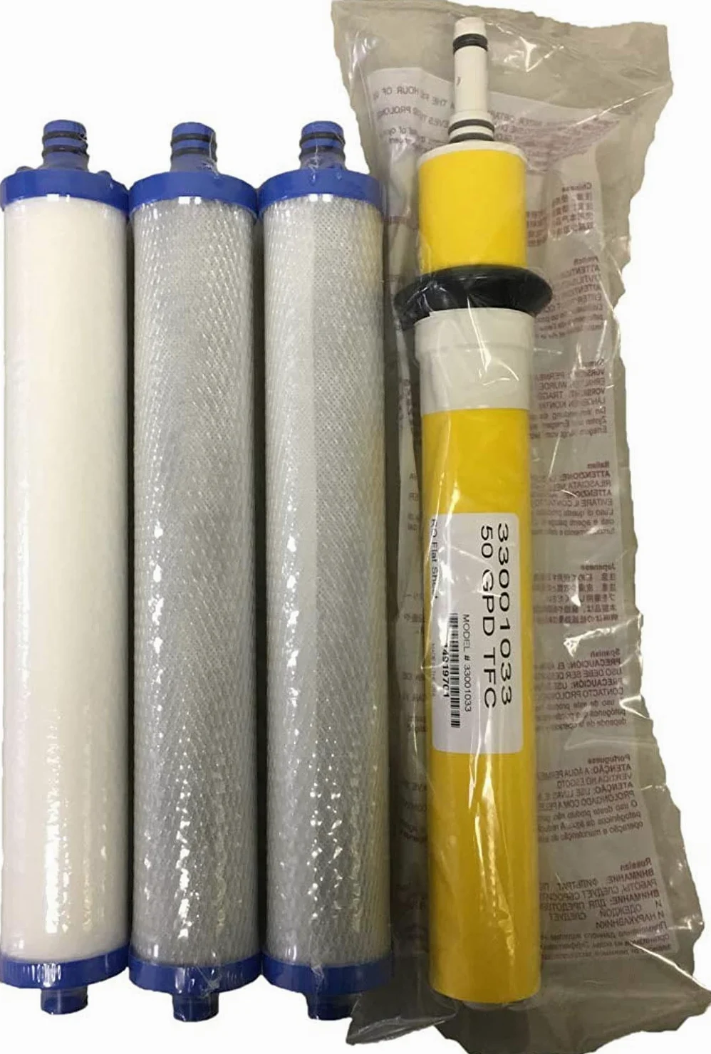 Hydrotech 33001033-50 GPD Membrana con juego de filtros, membrana fabricada en Estados Unidos