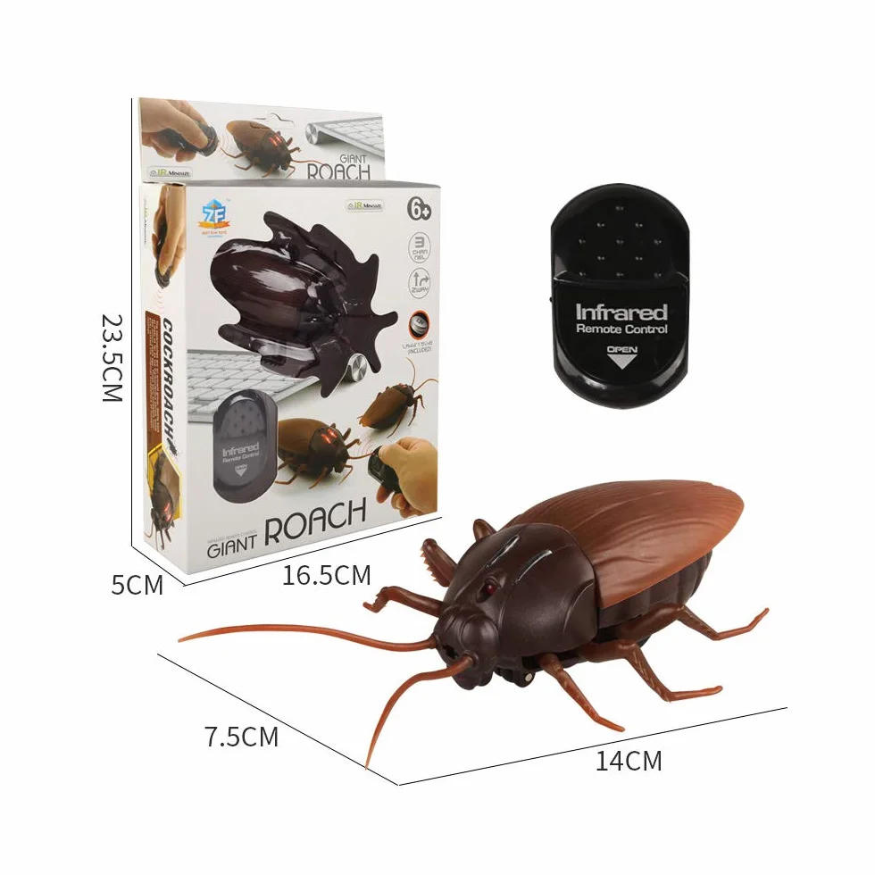 Cucaracha de Control Remoto, Juguete de Alta Simulación por Infrarrojos para Niños, Regalo Halloween Navidad