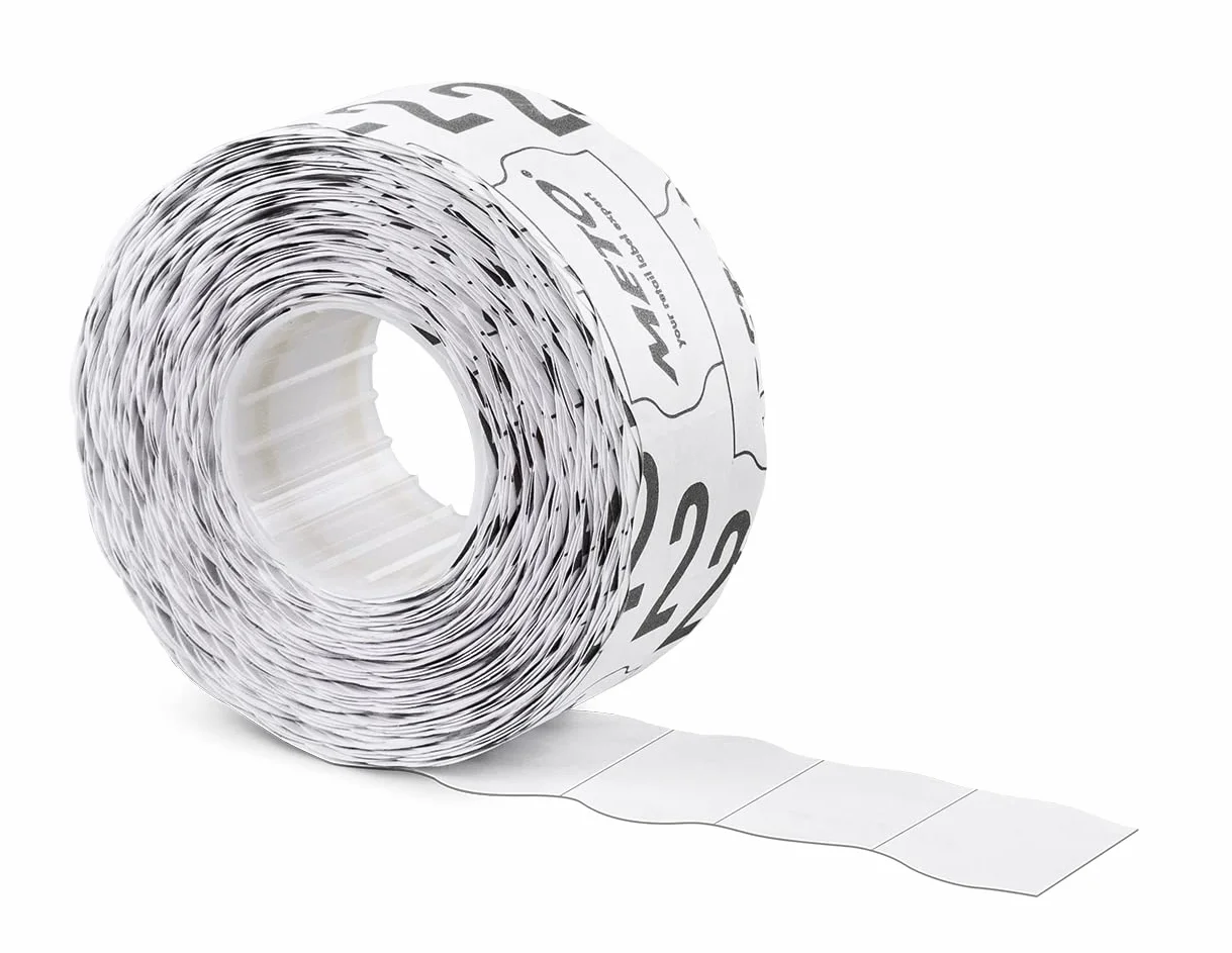 Meto etiquetas removibles 26x12 mm 1 línea blanco 6000 unidades
