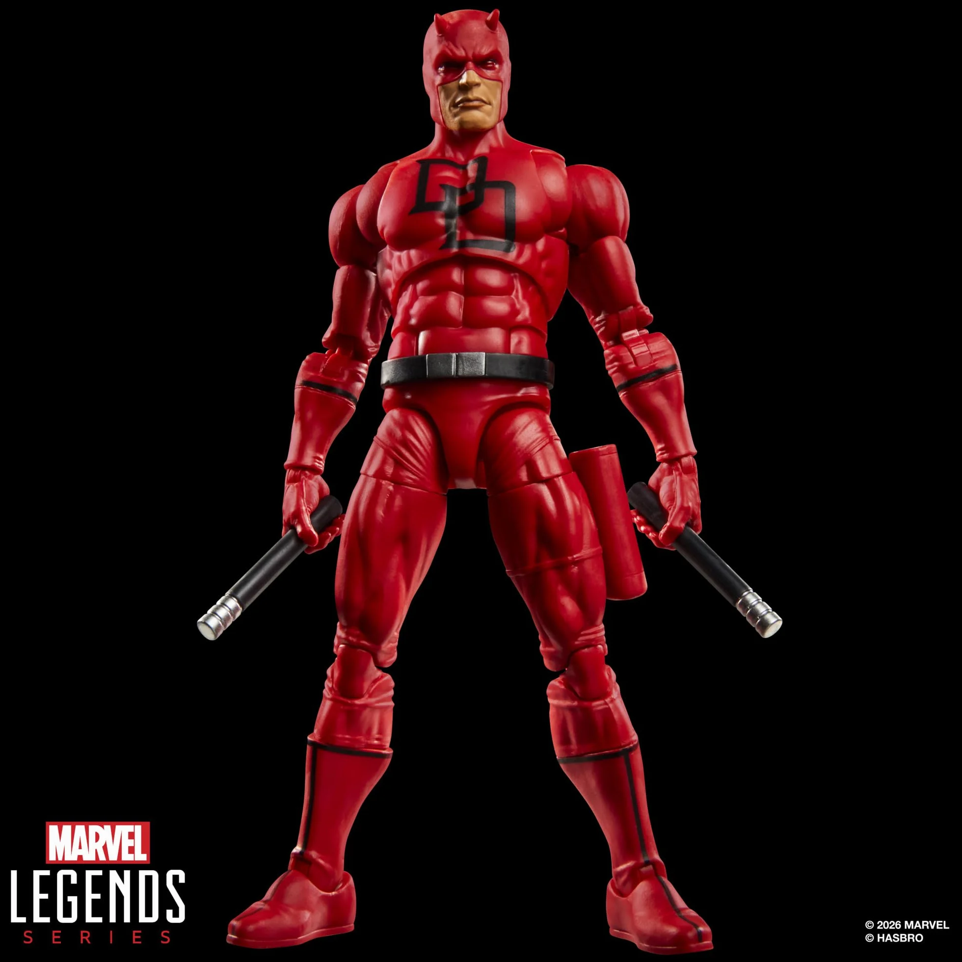 Marvel Legends Series Secret Wars Daredevil Figura Retro Coleccionable 15 cm Escudo Lenticular Inspirada Cómics Marvel