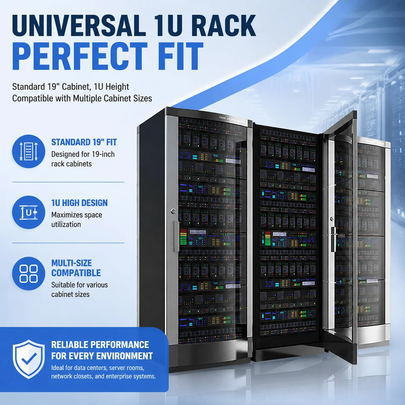 Panel de conexión de 19 pulgadas y 24 puertos, panel de conexiones blindado con módulos Keystone, acoplamiento CAT 7 Keystone RJ45, panel de conexiones 1U en blanco para rack de red