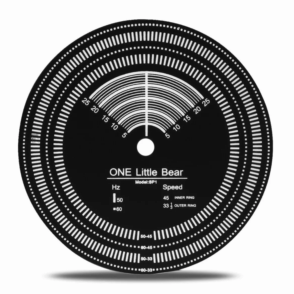 Nobsound Luz estroboscópica de velocidad estroboscópica de 50/60 Hz + disco de tacómetro para reproductor de registro LP Turntable