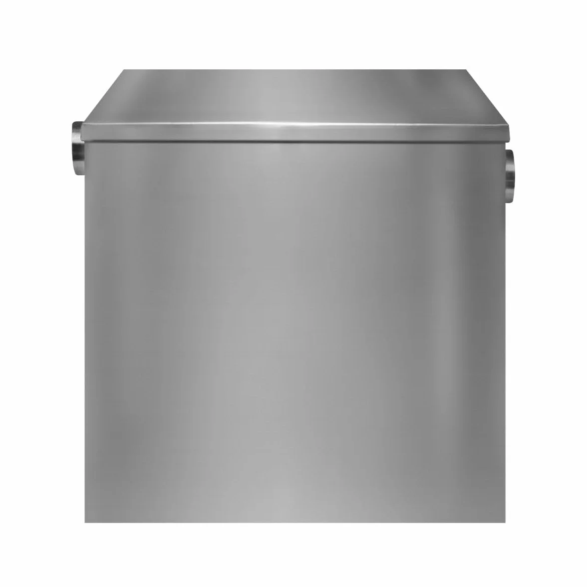 Interceptor Profesional de Trampa de Grasa Comercial 60L Bajo Fregadero Acero Inoxidable Cesta de Filtro Extraíble para Residuos de Alimentos Separador de Aceite Deflector de Agua Desagüe (39x39x39cm)