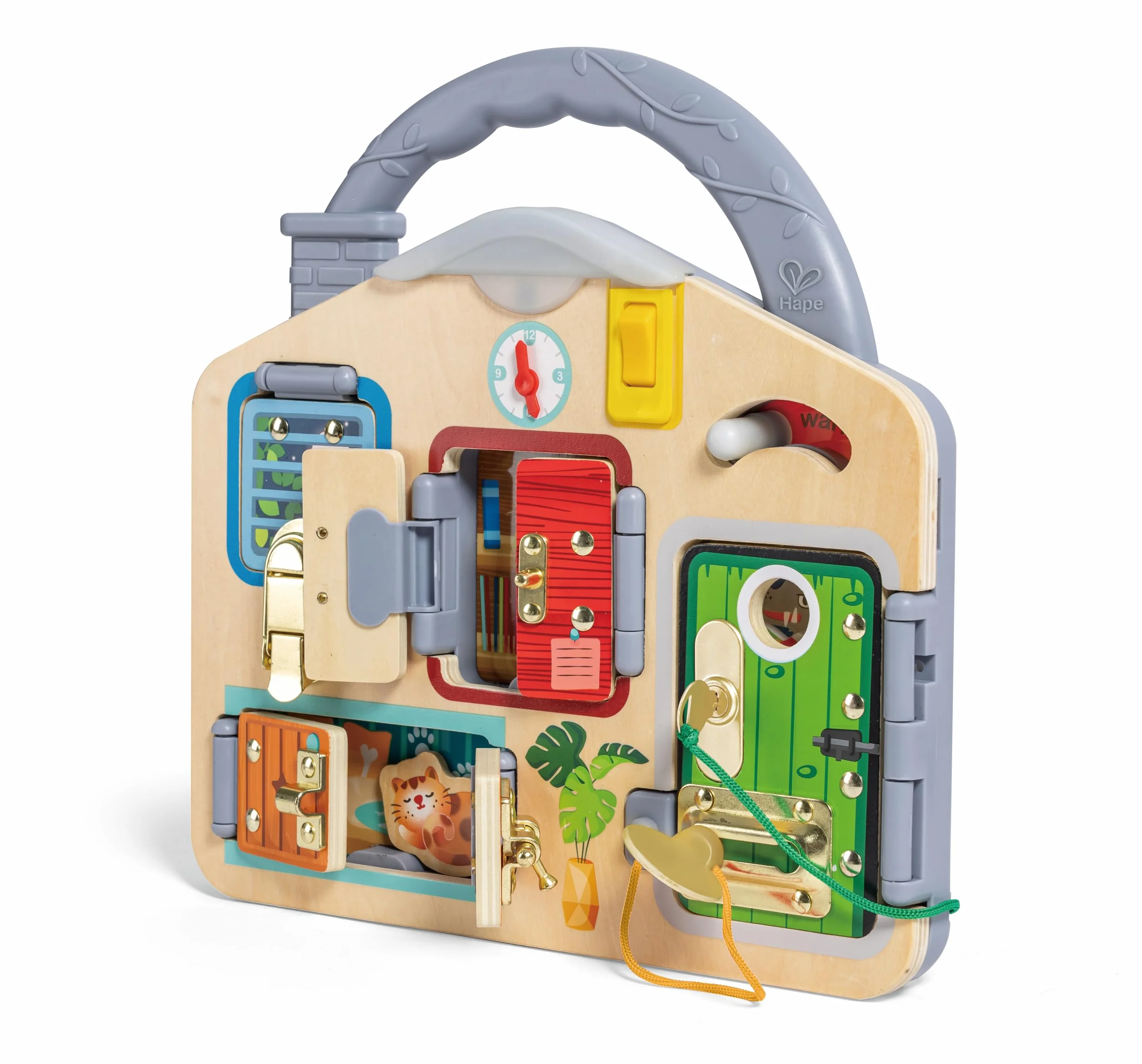 Hape Tablero de Juego Bloquea y Aprende Juguete Educativo 3 Años