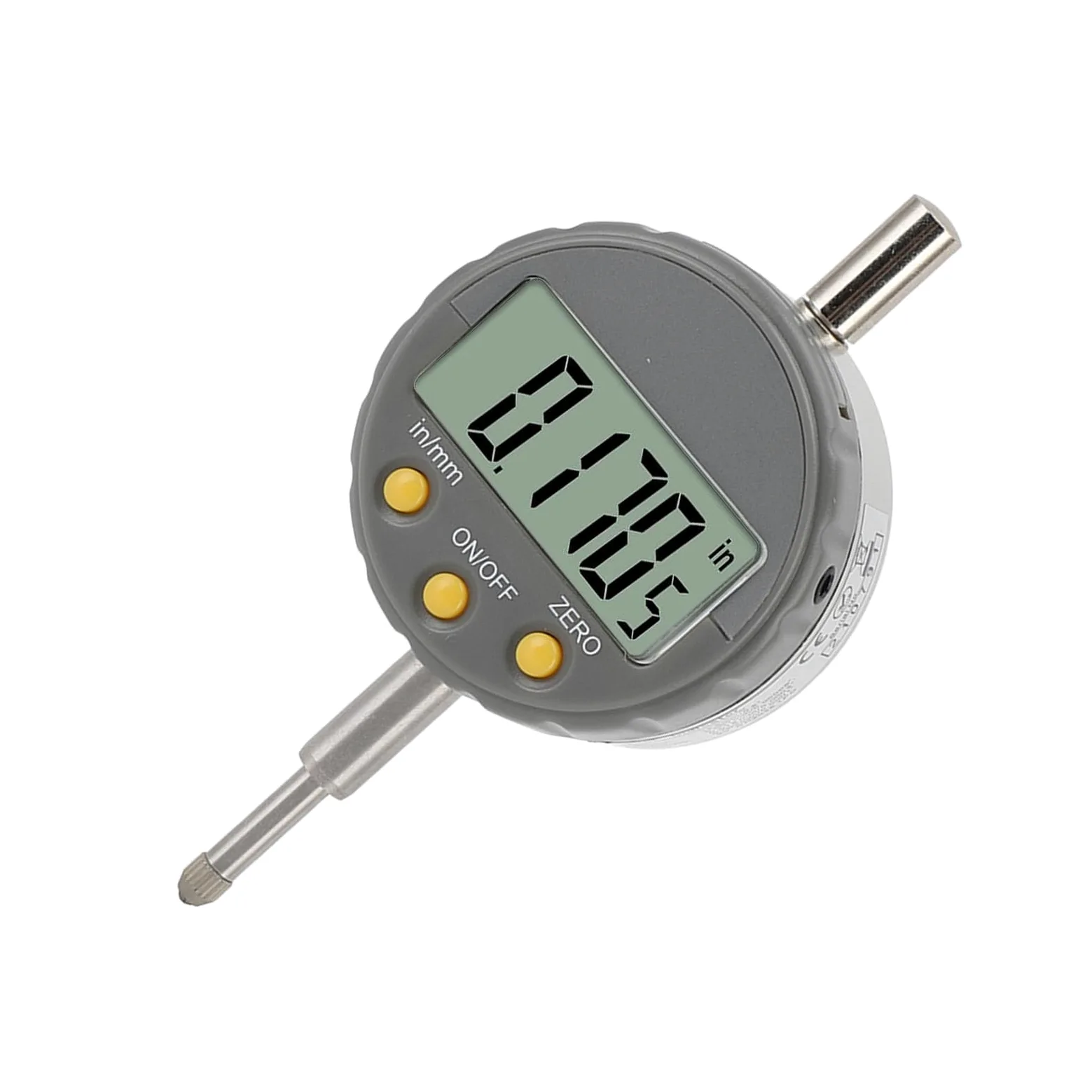 GOWENIC Indicador de Cuadrante Electrónico, Medidor Digital, Calibre de Sonda de 0-12,5mm, Base Reemplazable de 0,001mm