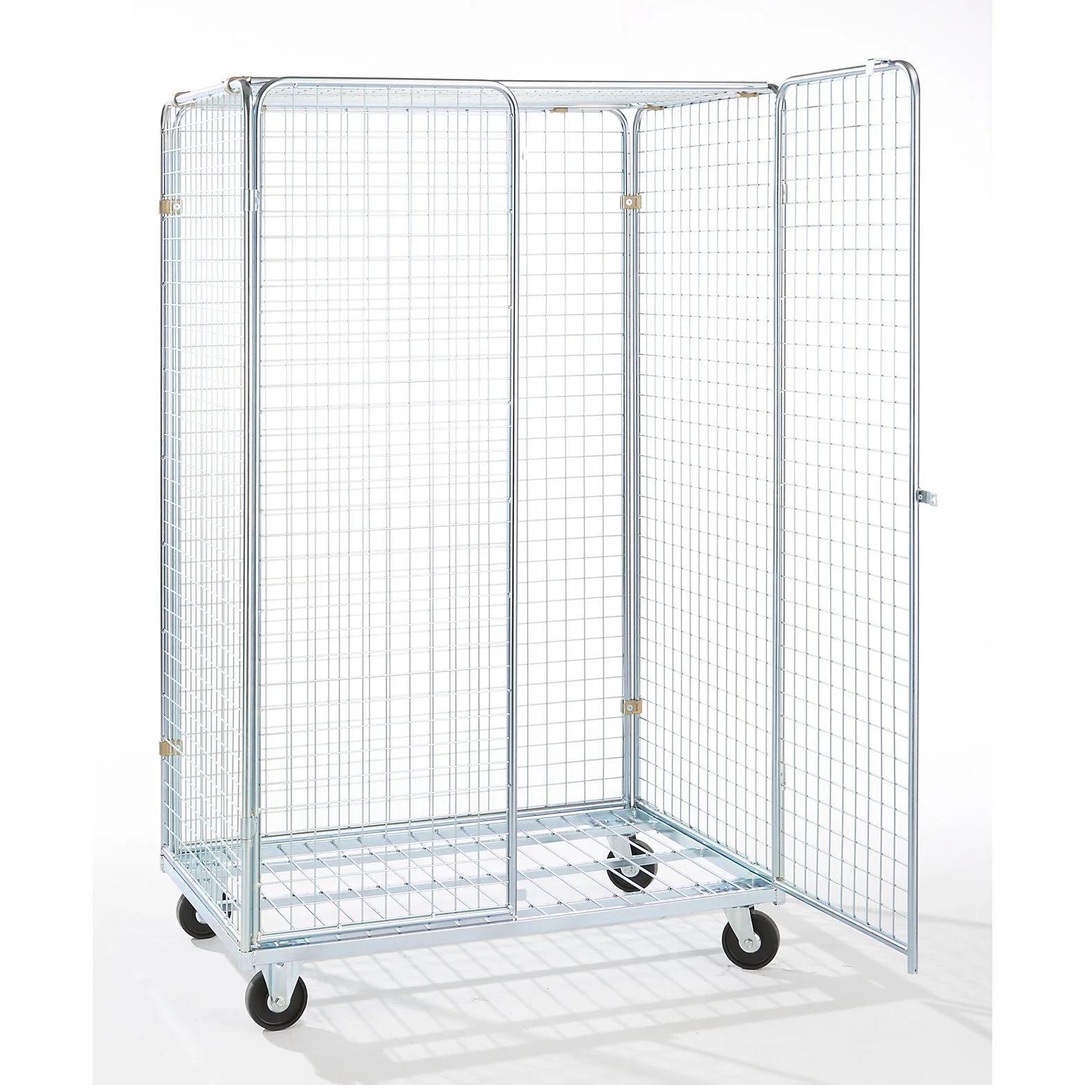 Contenedor rodante, con puerta batiente doble, A x P 1200 x 800 mm, altura