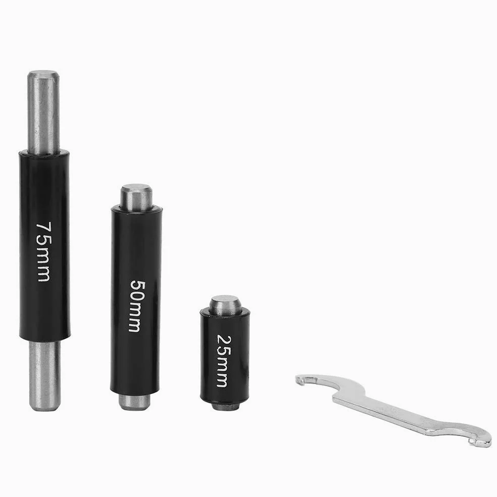Juego de micrómetros Herramienta de medición de diámetro exterior de alta precisión para ingeniería de precisión y mecanizado de acero para rodamientos 4 piezas 0 100 mm con caja