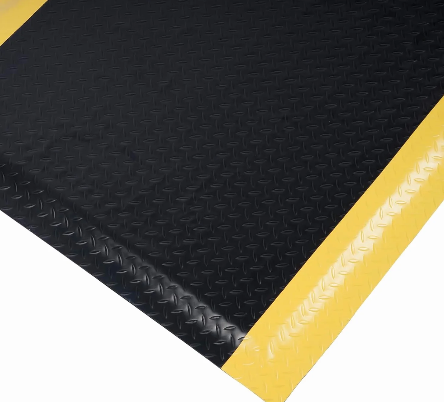 Nisorpa Alfombrillas extra gruesas antifatiga industrial, 90 x 150 cm, 15/16 pulgadas, ergonómica, resistente, placa de cuadros comercial, antifatiga, para taller, fábrica, garaje