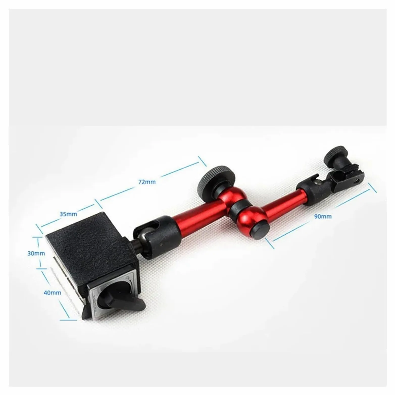 Soporte de calibración de cuadrante Universal con Palanca for indicador de cuadrante, Herramienta con Base magnética