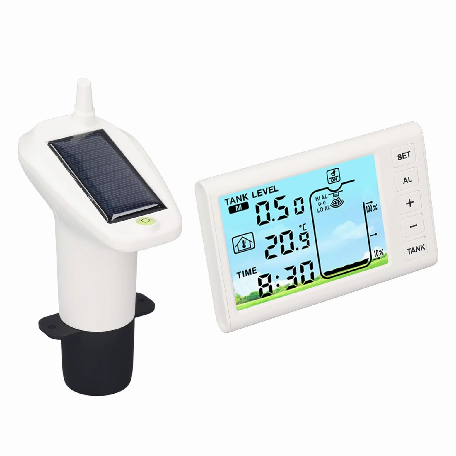 Sensor de Nivel Ultrasónico, Indicador de Tanque de Agua, Medidor de Profundidad de Líquido, Pantalla Digital Electrónica, Transmisor Receptor