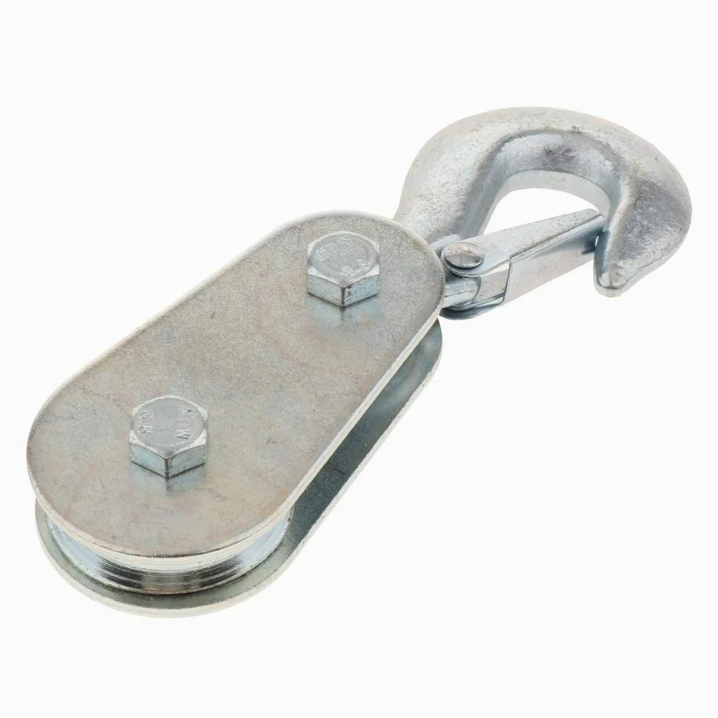 Polea doméstica resistente con gancho de 2 toneladas de capacidad, ideal para levantar cargas pesadas y sistema de elevación de carga fiable para uso doméstico y taller