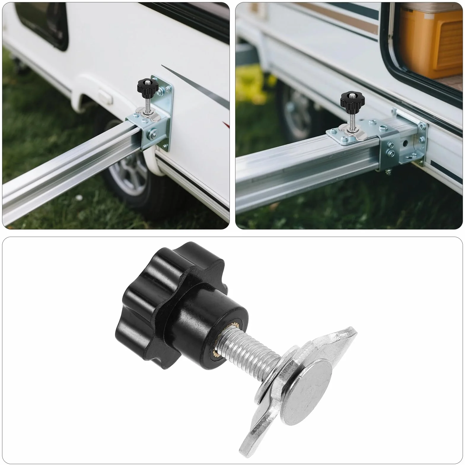 Tokaneit Adaptador para Riel Aeronautico M8x60 6 Piezas 500daN