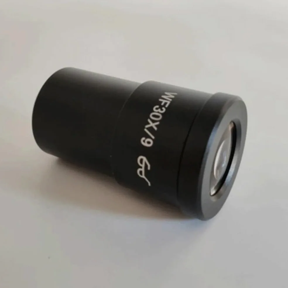 Microscopio estéreo WF30X de 1 pieza con retícula, punto de ojo alto, micrómetro de gran angular, ocular (campo de visión de 9mm, tamaño de montaje de 30MM) Accesorios para microscopios de laboratorio