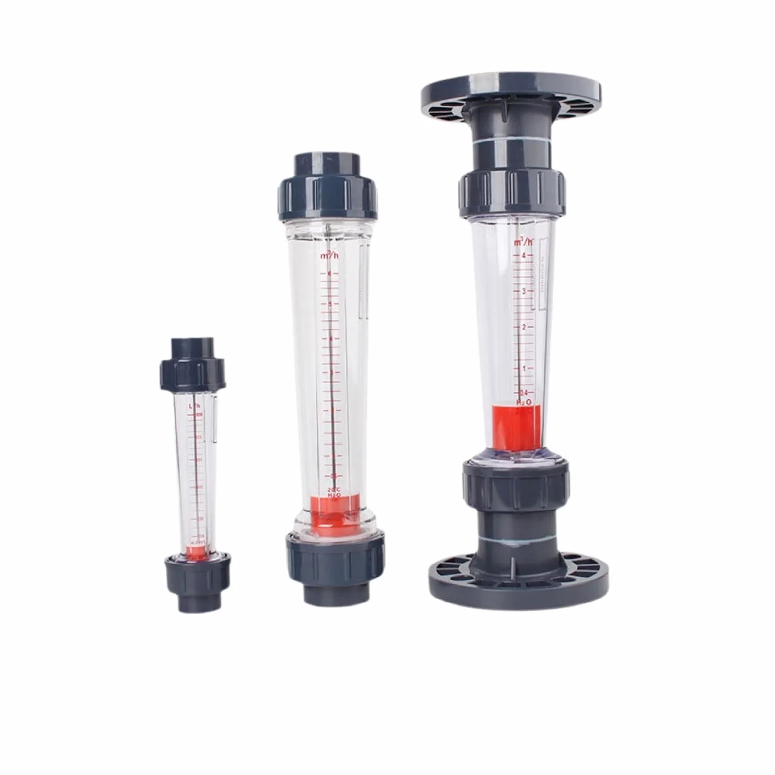 1 medidor de Flujo de área Variable de Tubo de plástico DN15-50, rotámetro de líquido.(DN32 0.4-4m3 per H,Gluing Socket)