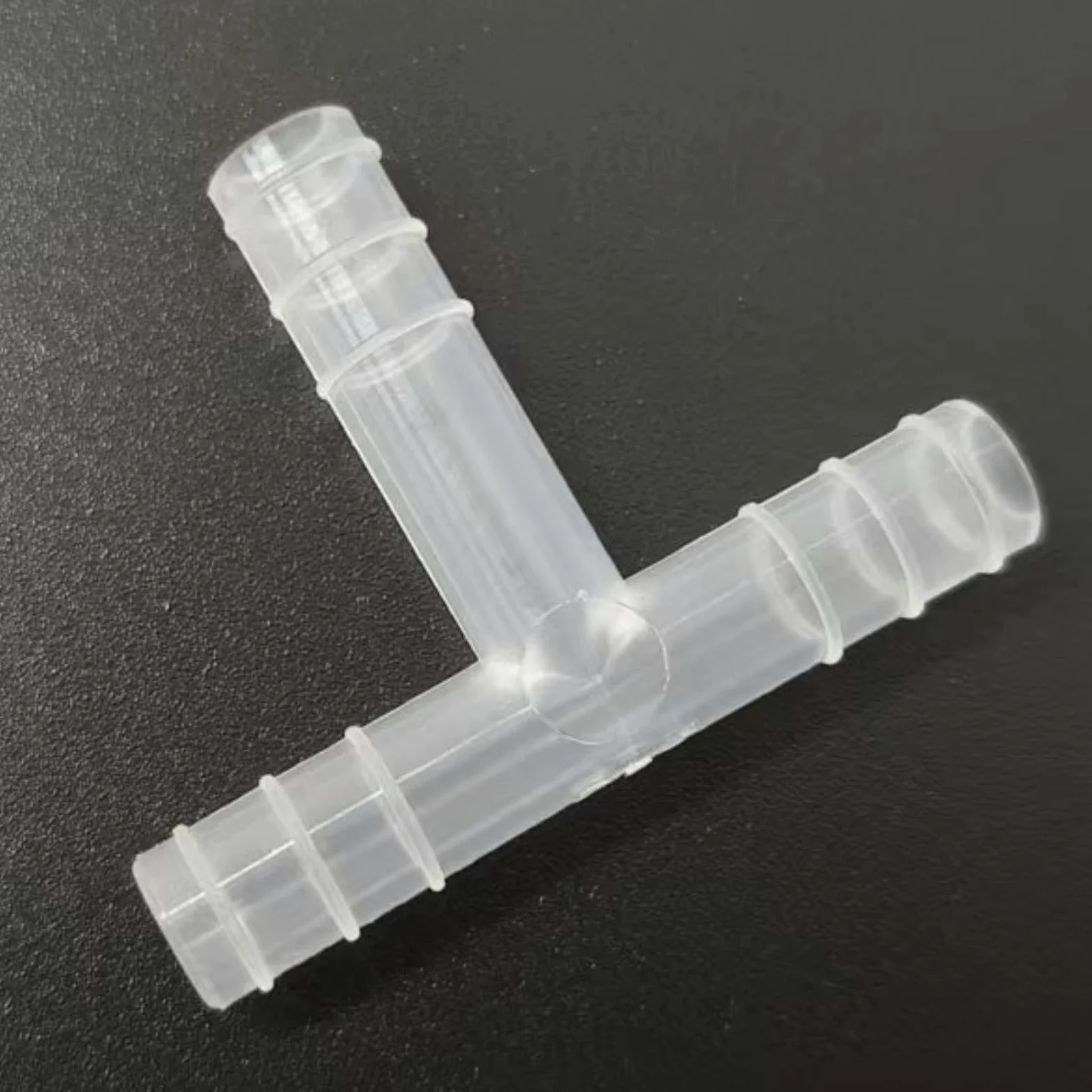 Accesorio en T con púas for manguera en forma de T de 3 vías, paquete de 25, adaptador reutilizable de PP duradero for laboratorio,(6.8mm 1/4inch 6T)