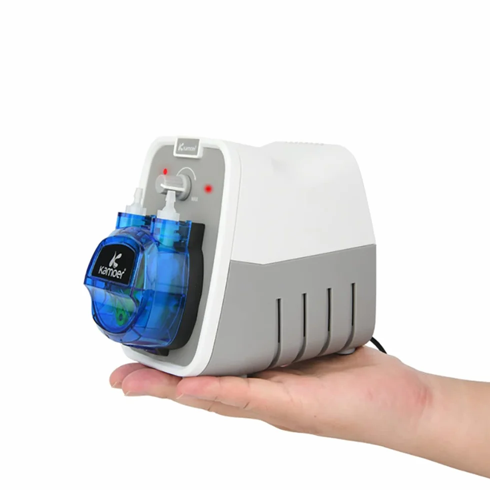 Kamoer KCPA600 24V bomba peristáltica bomba dosificadora de líquido de alto flujo 180-520 ml/min ajustable, tubo norpreno 4mm ID x 7.2mm OD
