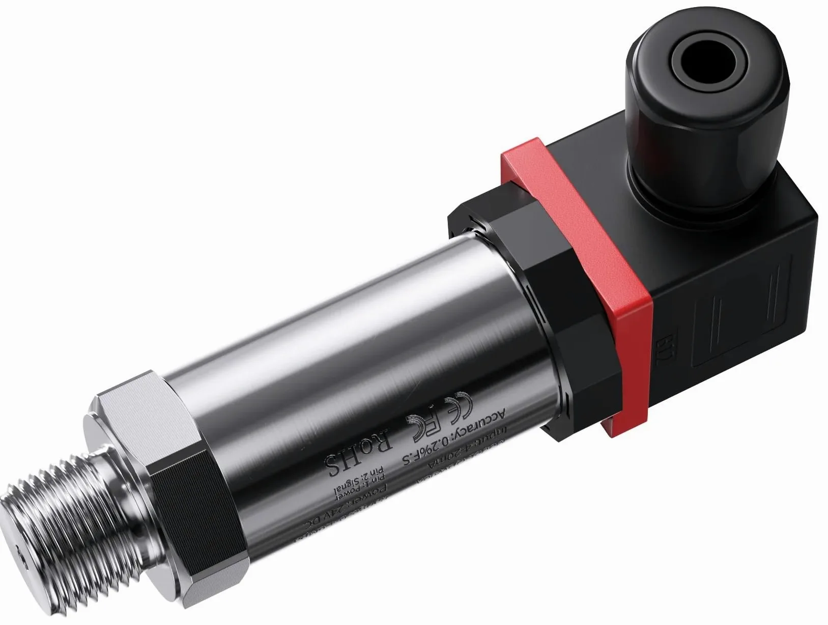 Transmisor de presión 4 20ma 0-10V Sensor de presión G1/4" 12-36V 0-1bar 10bar 60bar a 4-20mA 0-10V Transmisor de presión RS485(0-10v output,0-0.1Mpa)