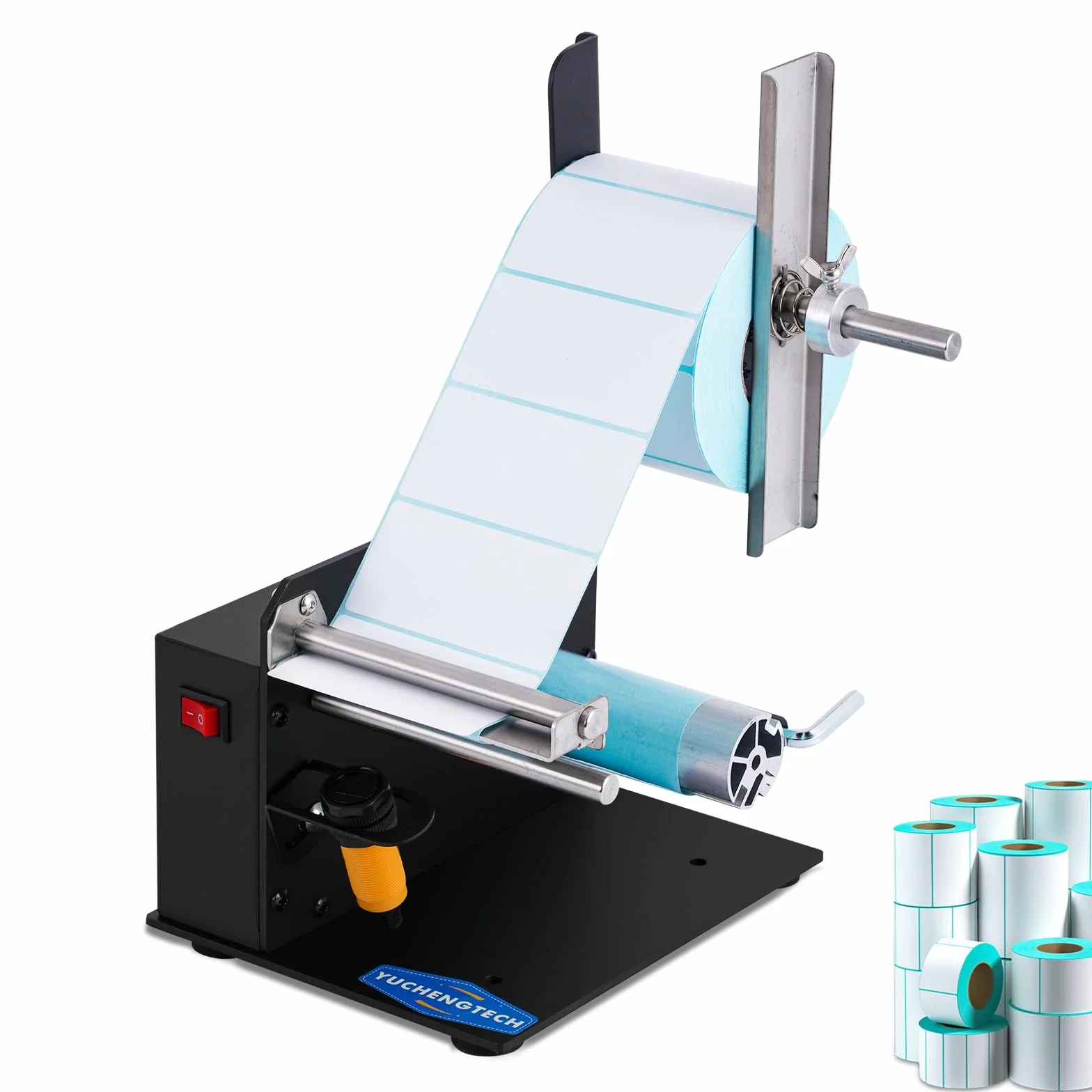 YUCHENGTECH Dispensador Automático Etiquetas Dispensador de Etiquetas 6 Pulgadas/Segundo Ancho 5-120 mm Longitud 3-120 mm para Etiquetas Autoadhesivas/PET/PVC