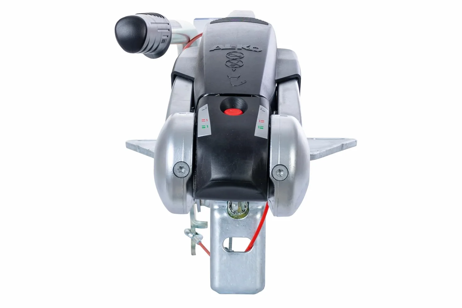 AL-KO Dispositivo de inercia con Enganche AKS3004 para Remolque 251S 1500-2700 kg Lanza en V Freno de inercia con estabilizador Carga Vertical 120 kg Caravana Seguro