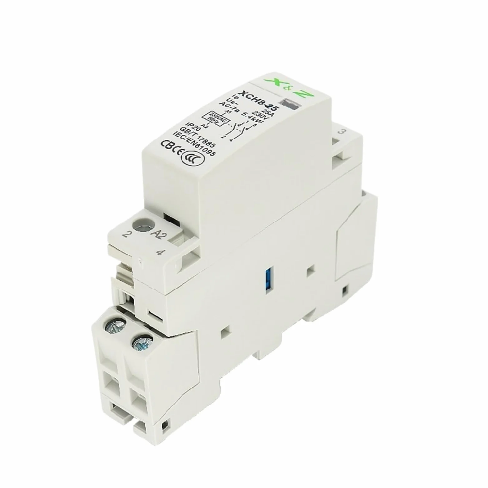 1 Uds 2P 16A/20A/25A Ac Din Rail hogar Contactor Modular interruptor de Control 220V/230V 50/60HZ 1NO 1NC 2NO 2NC(16A 2NC)