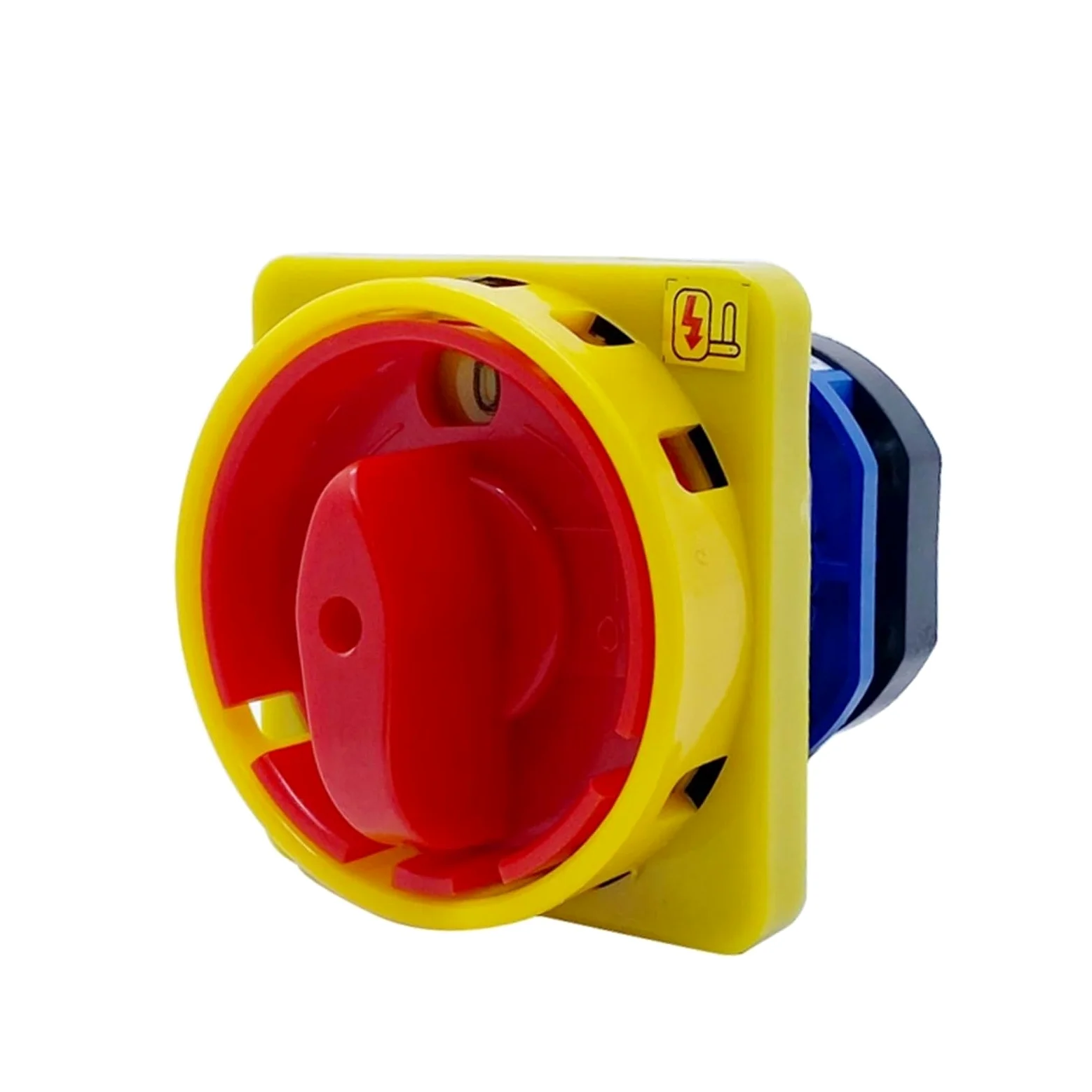 Perilla de interruptor giratorio de dos posiciones, encendido y apagado, 2 polos, interfaz de usuario, 690 V, 25 A, candado, cambio de leva, corte de energía, HZ12A-25/01, 1 unidad