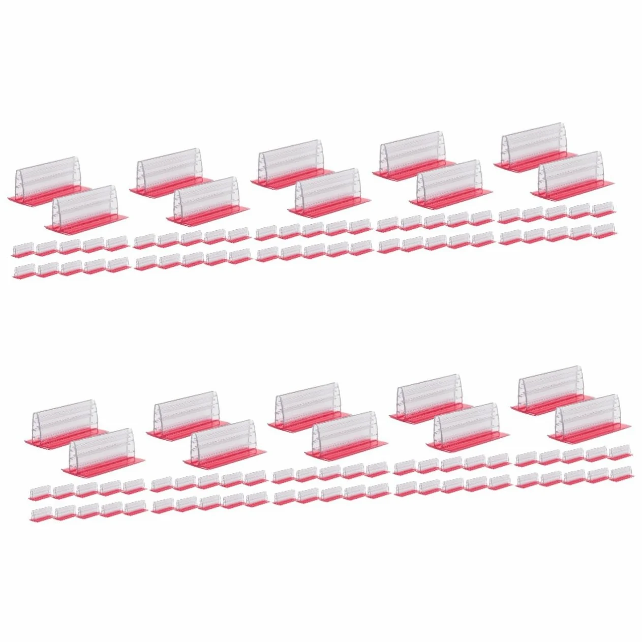 120piezas Soportes Adhesivos Para Señales y Etiquetas Soportes De Panel Antisalpicaduras Para Carteles Para Mesas y Mostradores