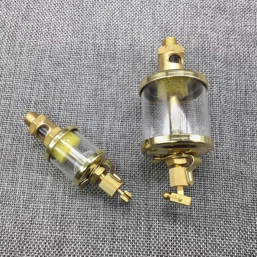 1 copa de aceite con válvula de aguja de precisión (rosca macho BSP de 1/8", 1/4" y 3/8"). Aceitera de goteo ajustable de 16 ml a 600 ml for tornos y fresadoras.(3/8"x600mL)