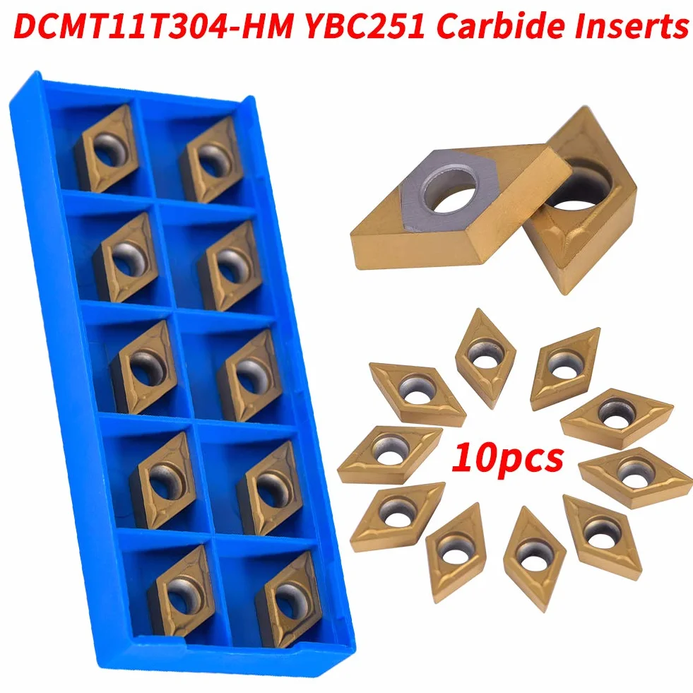 Akozon 10 Piezas Puntas de Carburo CNC Insertos Herramienta de Torneado