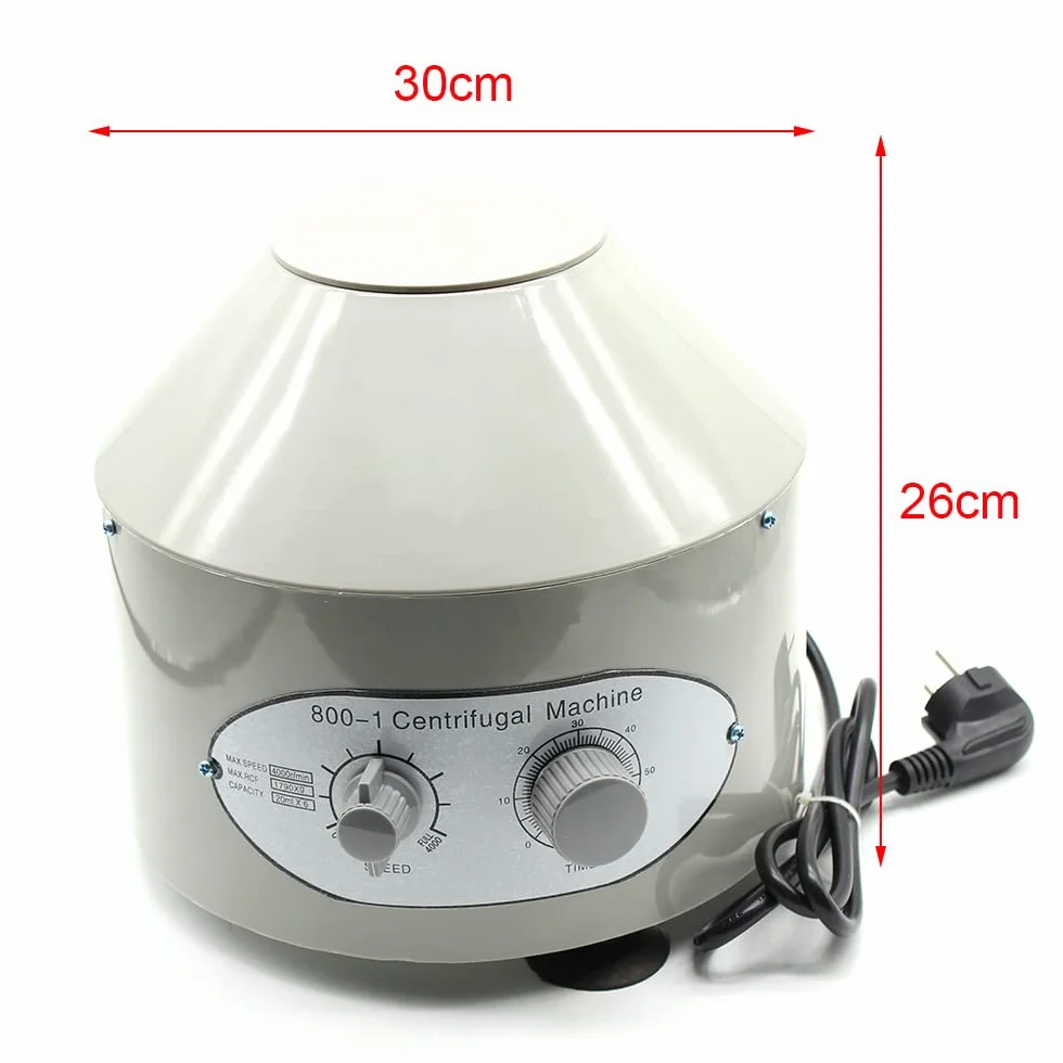 Centrifuga eléctrica de mesa, centrifugadora de laboratorio, 4000 rpm, laboratorio médico 25 W, 6 x 20 ml