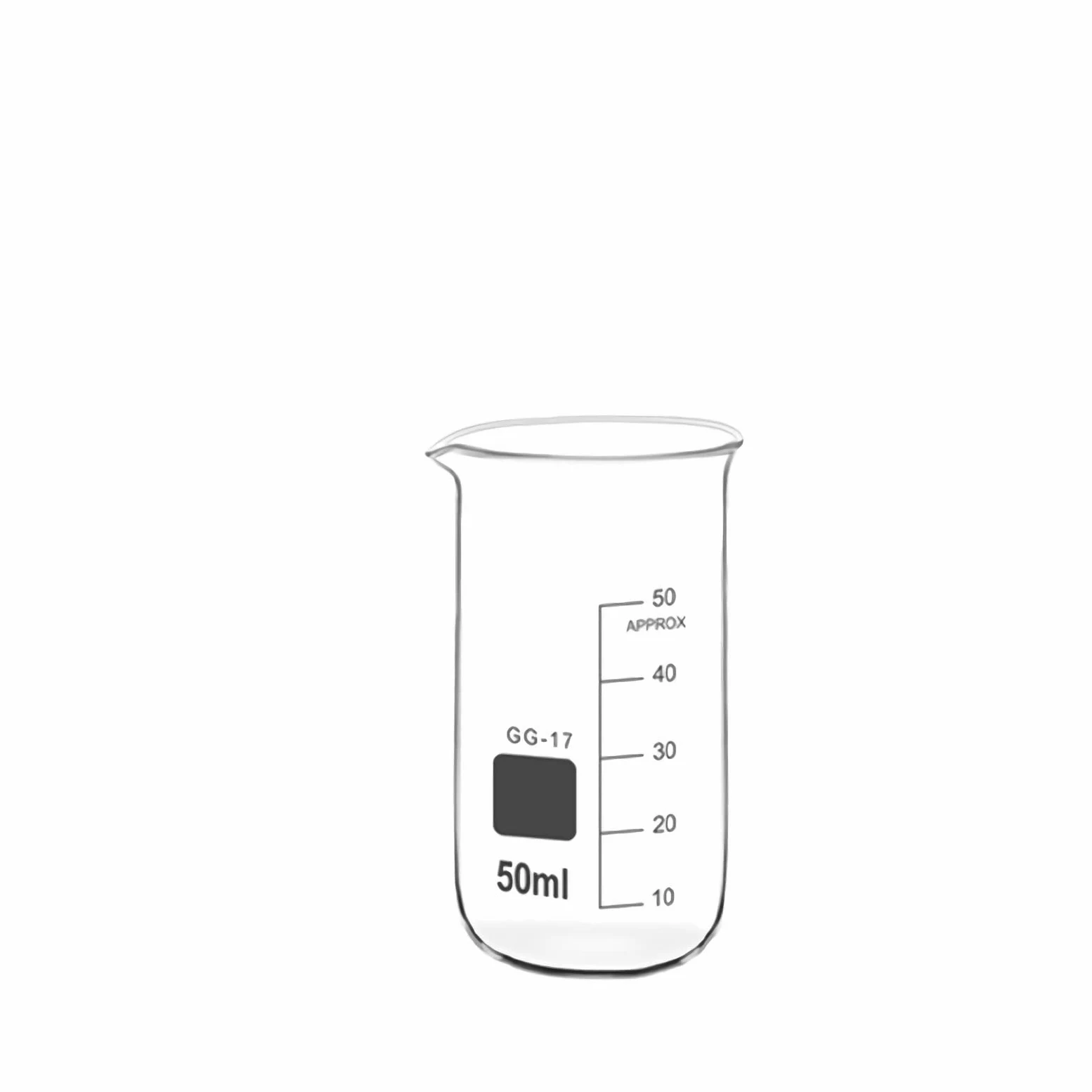 Vaso de medición Cilindros graduados de vidrio Tazas de medición de líquidos con escala Cristalería de química de varios tamaños para laboratorio, experimento 250 + 500 ml (50 + 100 + 150 ml)
