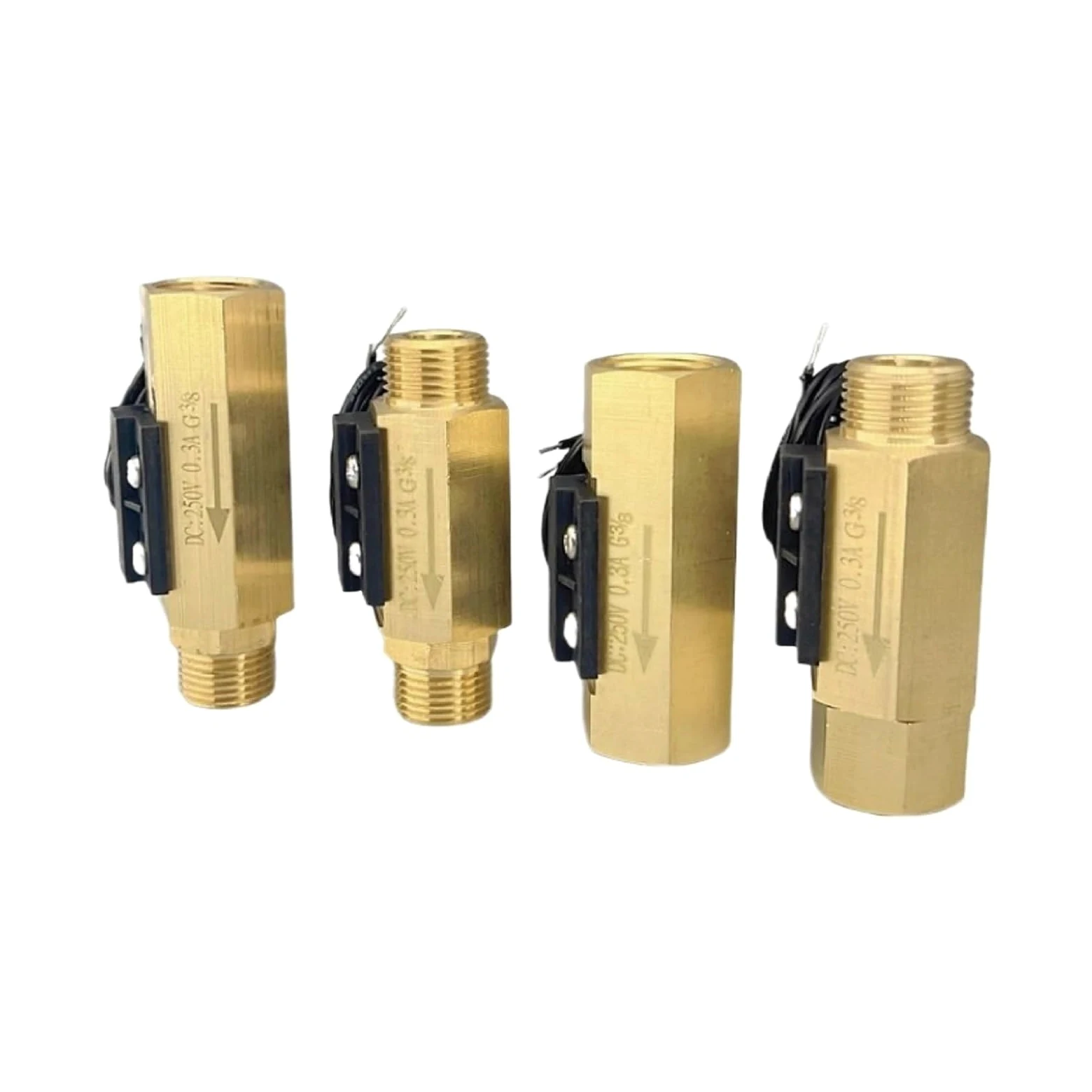 1 Uds interruptor de flujo de agua de latón G1/4 G3/8 G1/2 G3/4 salida de señal de Sensor de flujo bajo normalmente abierto(SK-6061-CL-G3-4)