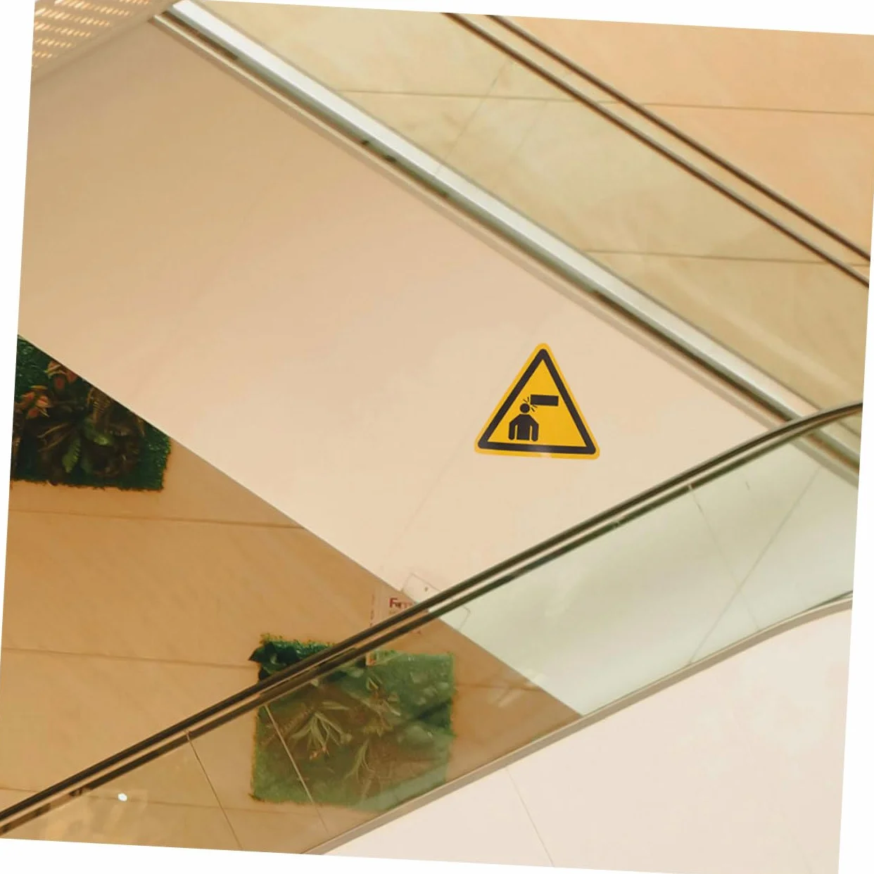 PLAFOPE Calcomanías de Advertencia Adhesivas Pvc Amarillo Paquete de 2 Piezas