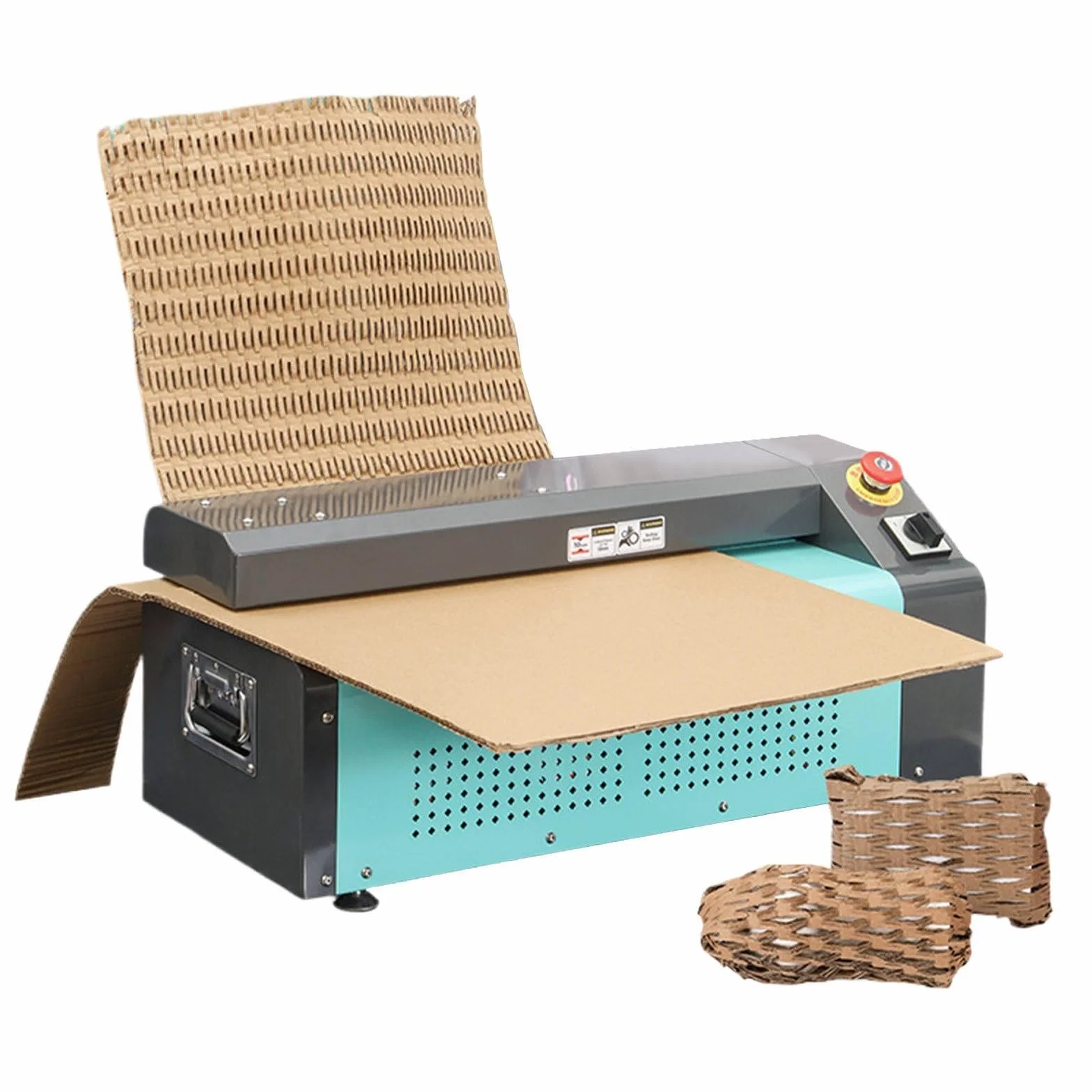 Trituradora Industrial de cartón, Ancho de Corte de 350 mm y Velocidad de 5 m/min, para soluciones rápidas y eficientes de Embalaje, envío y Reciclaje.
