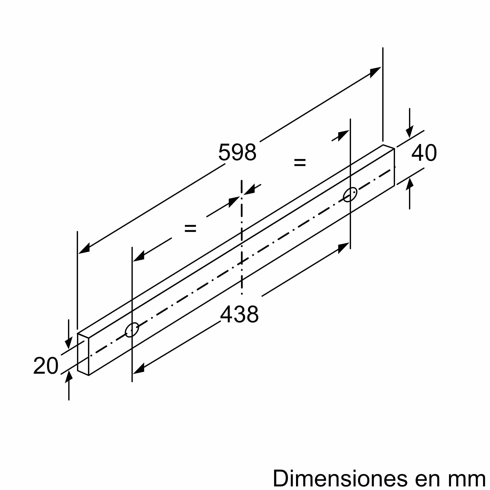 Balay Campana Telescópica 60 cm 3 Potencias Acero Inoxidable Blanco 3BT262MB