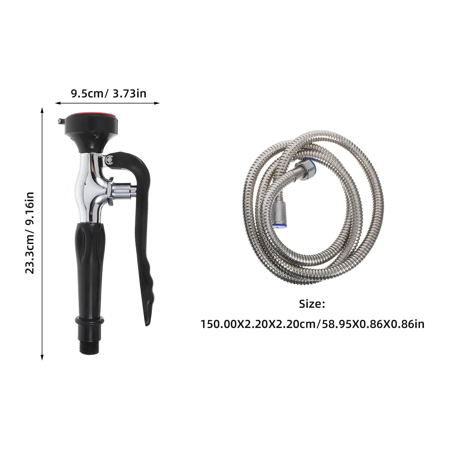 Grifo Lavaojos de Emergencia 1 Juego Acero Inoxidable y Cobre | Manguera de Acero Inoxidable, Accesorio para Fregadero, Oficina y Hogar