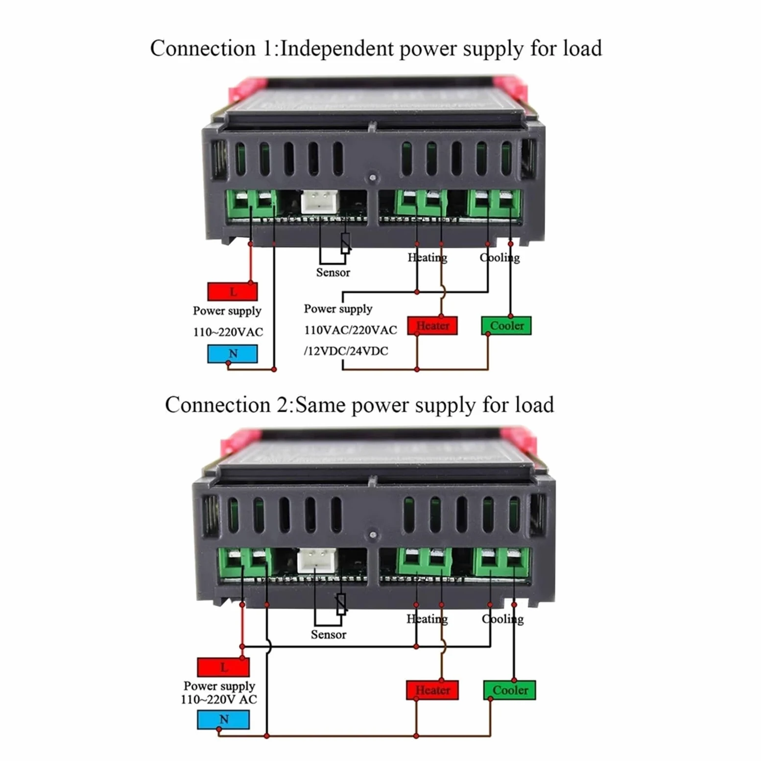 10 Uds STC-1000 controlador de temperatura Digital termostato termorregulador incubadora relé calefacción refrigeración STC 1000 220V STC1000