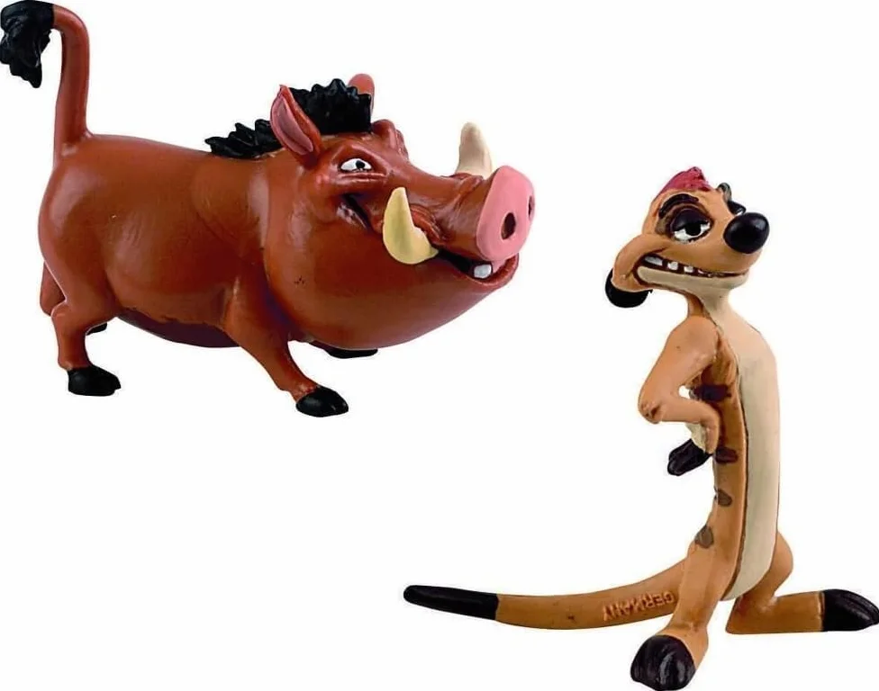 Bullyland Disney Lion King Playset Timon 12533 & Pumbaa 12534