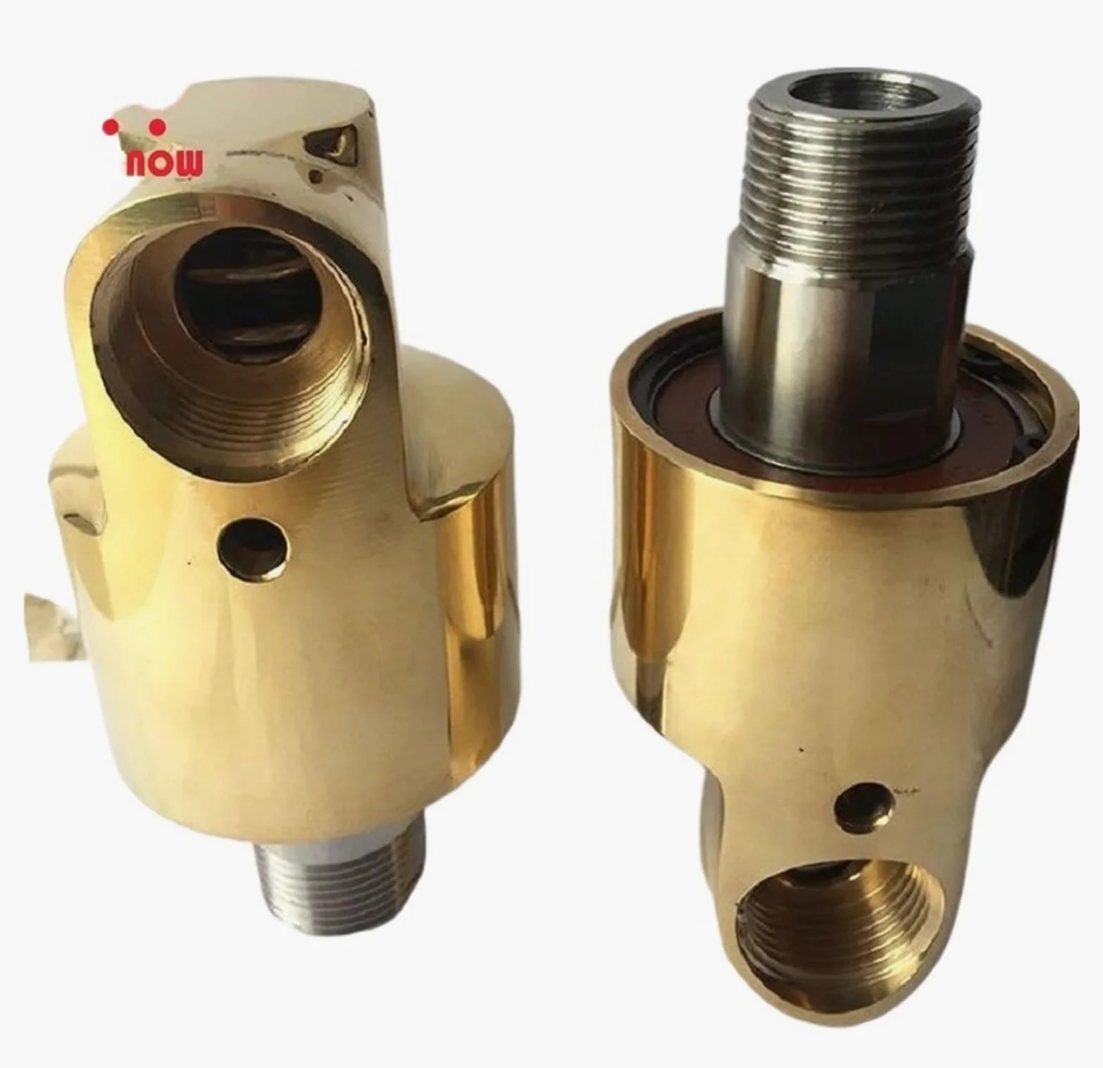 Junta giratoria HD10 DN10 de 3/8 pulgadas, junta giratoria 360, acoplamiento giratorio de agua, aire y aceite, conector universal de pulverización, Unión de rotación de latón(Right Thread)