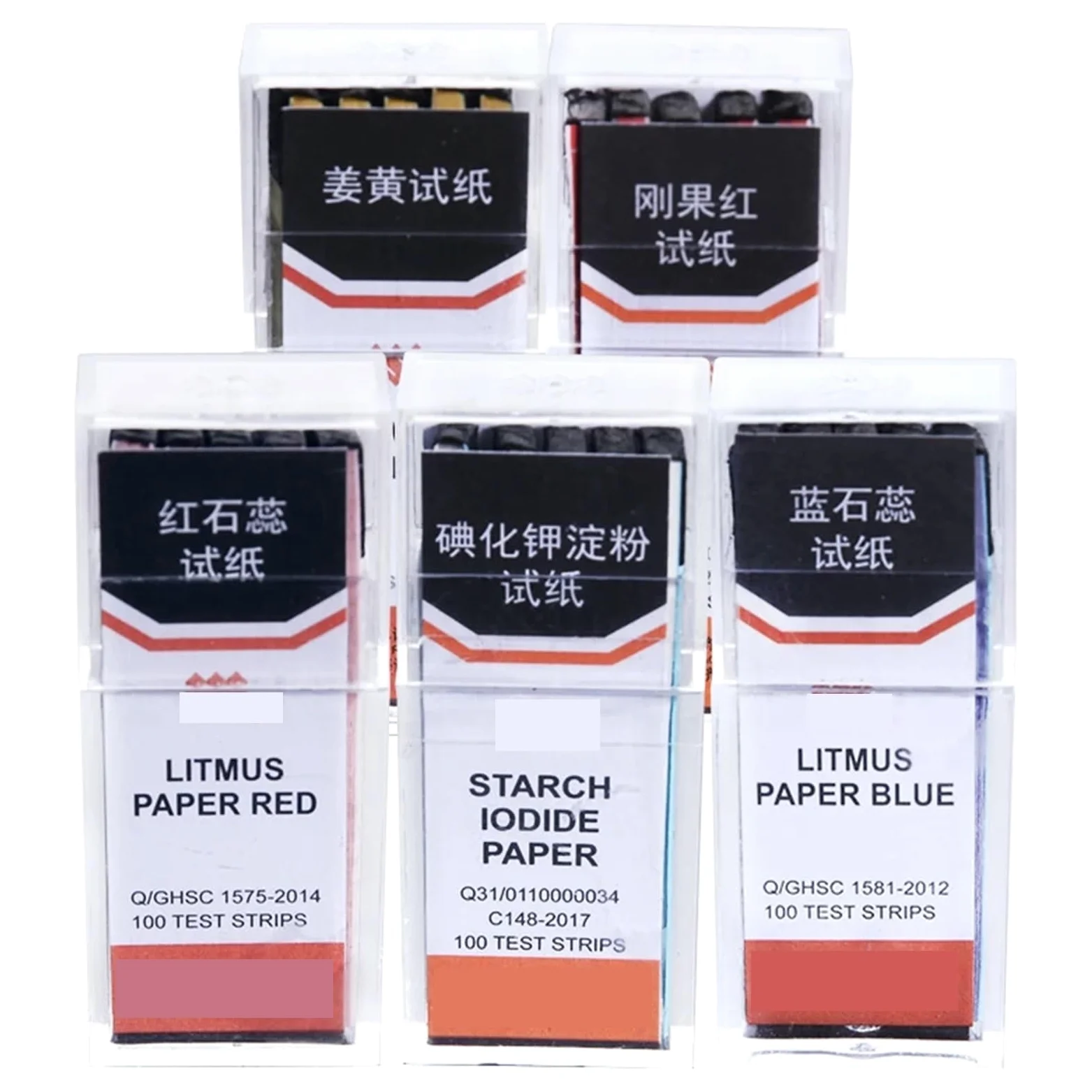 10 Boxes/Pack Potassium Iodide Starch Paper Endicator Lab Test Paper Litmus Red/Blue(Lead Acetate Paper)