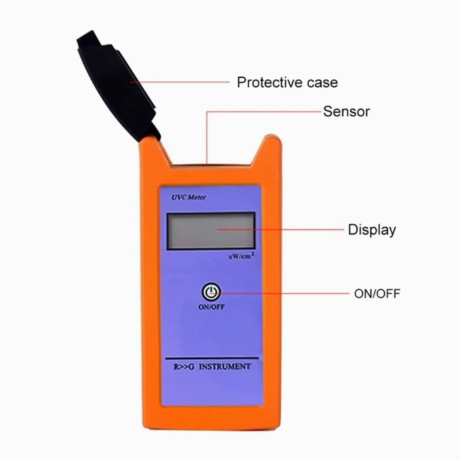 Espectrofotómetros Medidor de luz digital RGM, medición de radiación UV 220-280 NM