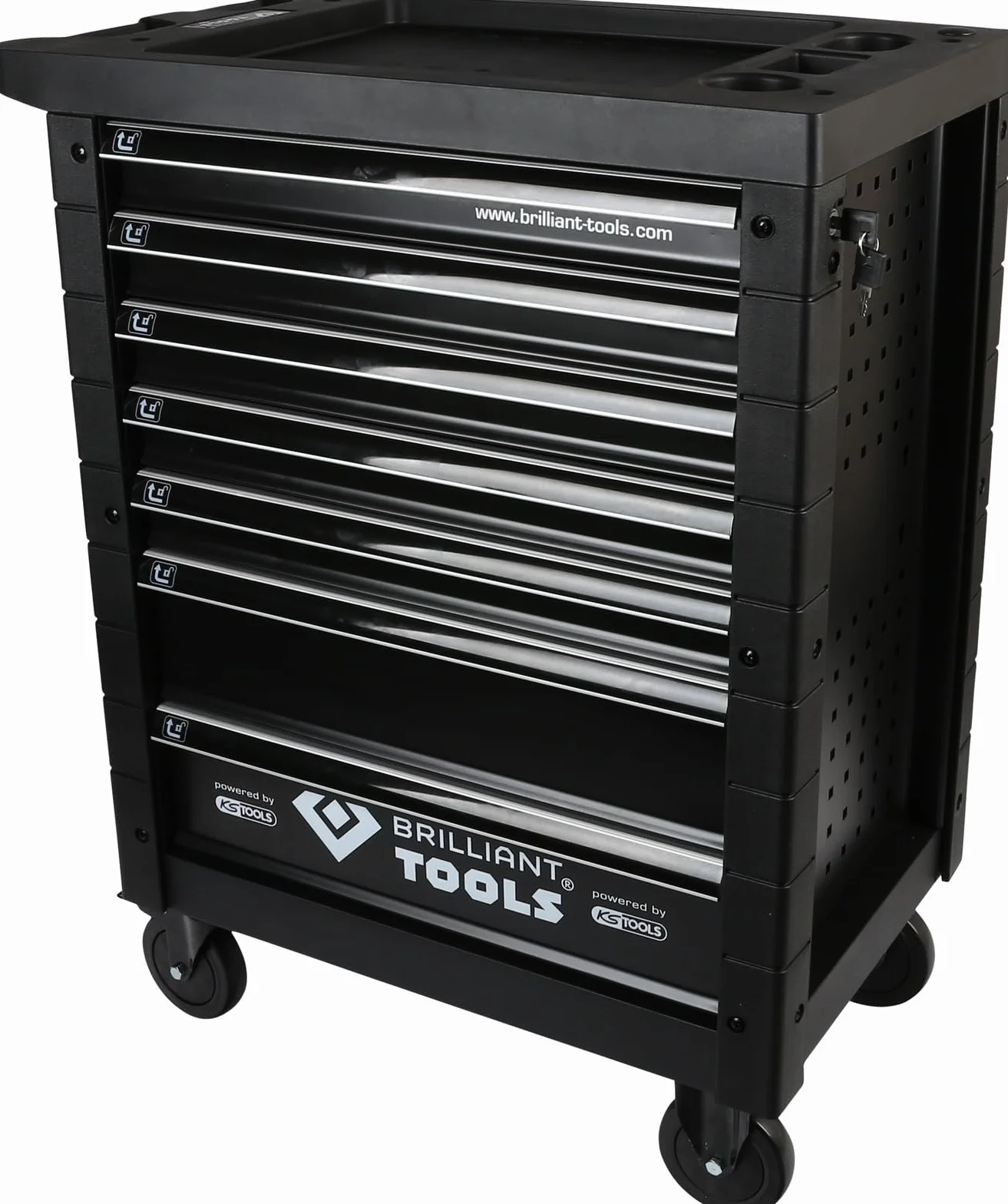 BRILLIANT TOOLS BT152900 Carro de taller con 7 cajones, vacío [Powered by KS TOOLS]