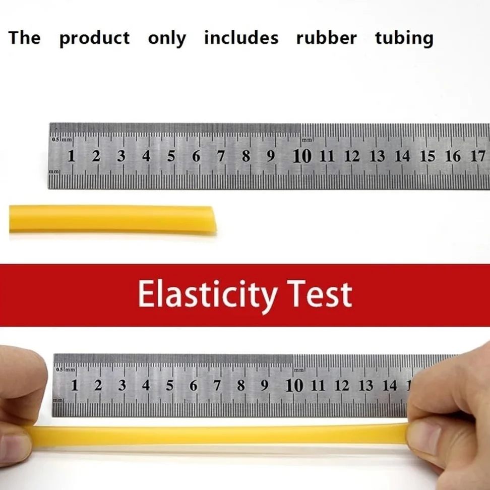 Manguera de látex natural - Banda de goma redonda for uso en laboratorio, resistente a la abrasión, flexible, resistente a los rayos UV.(5metersx12mmx17mm)