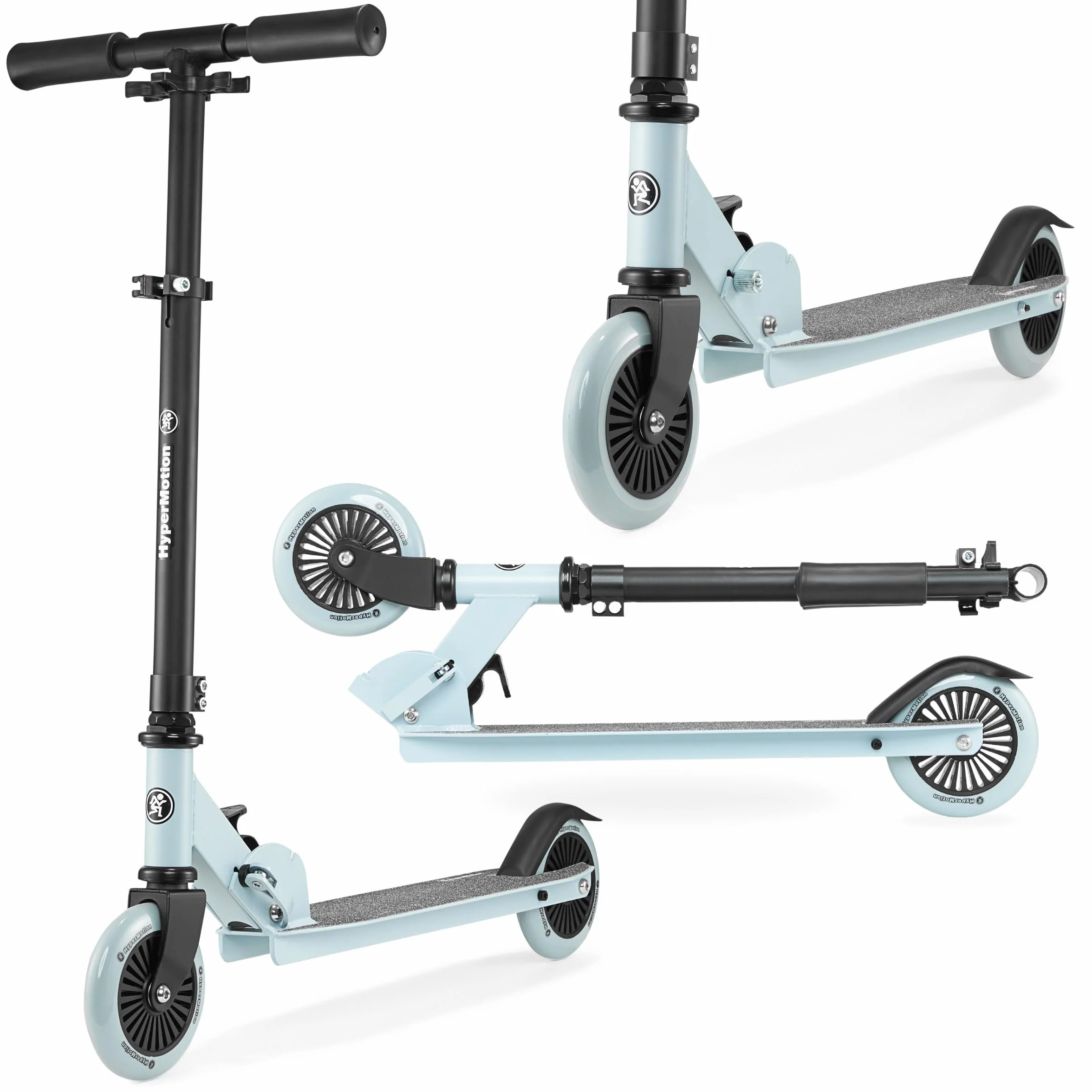 HyperMotion Plegable Patinete Niño Scooter Ligero 3-8 Años Volante Ajustable Ruedas 125mm ABEC7 Antideslizante Carga Máxima 40 kg