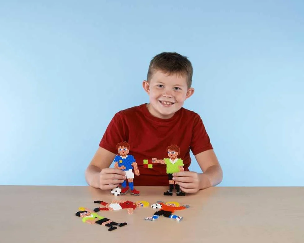 HAMA Bolsa de perlas de fusión 1000 cuentas midi para manualidades mosaicos niños 5+ Light Blue