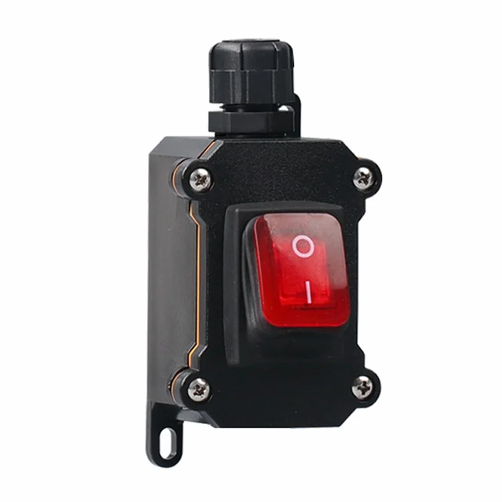 Interruptor basculante para de 220 V, IP68, resistente al agua, 16 A, alta corriente con luz LED, interruptor de encendido/apagado