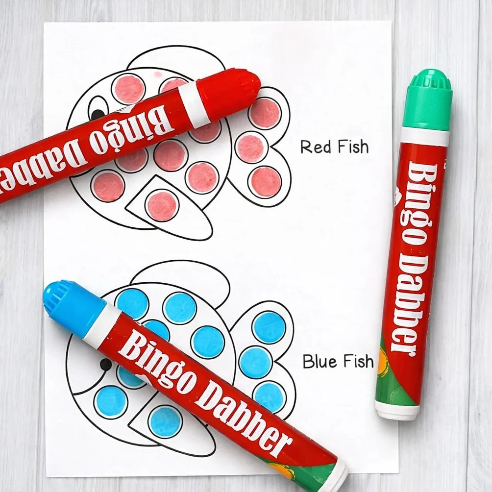 Marcadores de Bingo Dabber que no gotean Juego de 36